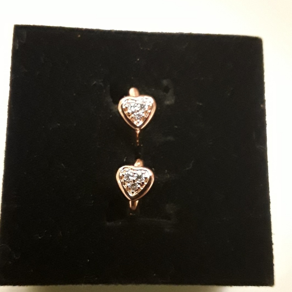 M1 NEW Mini Huggie Heart Earrings